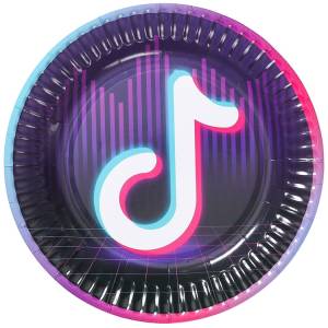 Тарелка бум Блогер Party 17см 6шт / 1502-5275