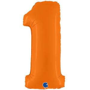 Цифра "1" -  Оранжевая пастель /Grabo 1207-5382