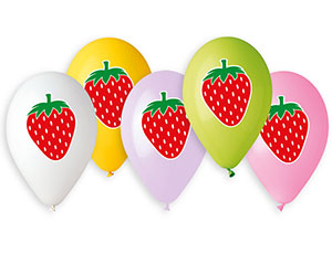 Клубника 3цв с рисунком /Ит 14" 1103-1801