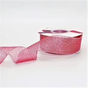 Лента парча Малиновый 3,8см*22,86м 557-38/65
