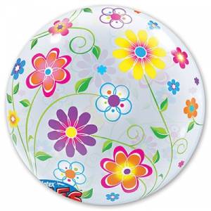 22" Bubble Цветочный узор (Qualatex)/1202-1188