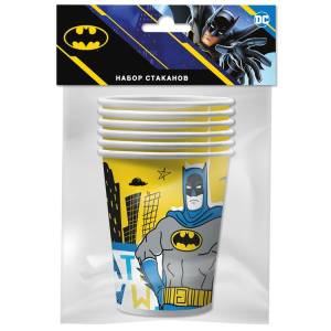 Стакан Бэтмен комиксы 250 мл 6 шт / 1502-6258