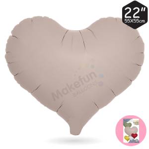 Сердце пыльная роза 18" в уп. (PartyDeco) Китай