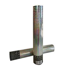 Пневмохлопушка 60 см. "Голография" Серебряное конфетти / 8260 НG-S