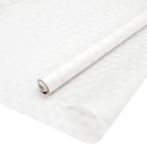 Упак.пленка "Точки" белая матовая 0,7*8,6 м/52906