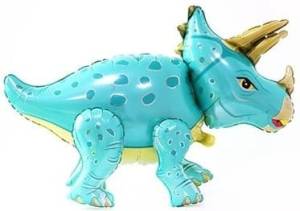 Динозавр Трицератопс, Бирюзовый (Китай) 36"/  19553