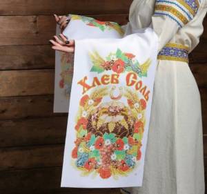 Рушник Хлеб-соль Цветы 150*36 см / 1134764