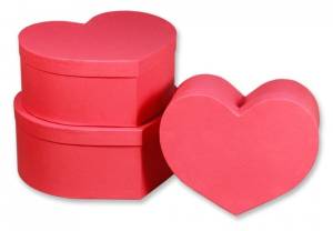 Коробка "Сердце Красное" 26*20*10 см 