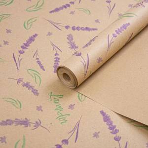 Крафт-бумага "Лаванда" 70 см*7,5 м./Пм00088017968