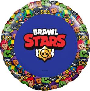 18" Круг, Brawl Stars, Звездные бойцы №3, синий (Россия) /501512   1202-3703