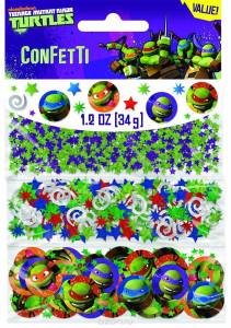 Конфетти  "Черепашки-Ниндзя",  3 вида  34 гр.