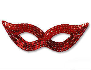 Полумаска с пайетками