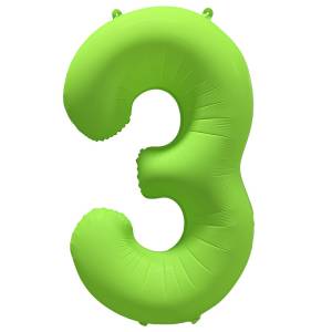 40" Цифра "3" Неон Green / Китай 1207-6145