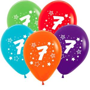 Цифра "7 Звезды" 12" пастель ( Колумбия)