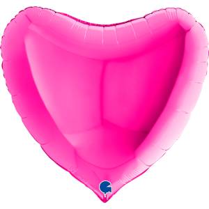 36" Сердце металлик Фуше (Grabo)/ 36014М