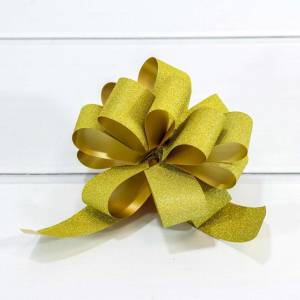 Бант-шар 3 см "Блеск" золотой /00052330G