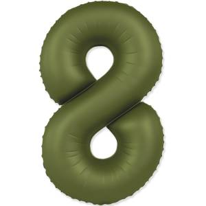 Цифра "8" - SLIM Olive Green / Flexmetal 1207-6099