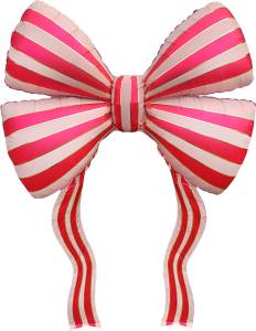 61" Бант стильные полоски, красный / Китай 27775