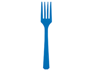 Вилки пластиковые Синие,/20 шт