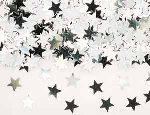Конфетти  "Звезды серебряные", 14 гр.