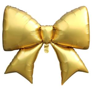 39" Бант, золотой сатин / Китай 1207-6207