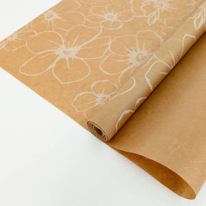 Крафт-бумага "Анемоны" 72 см*10 м.