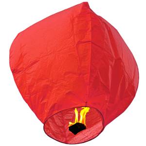 Небесный фонарик Красный 85*78*31 см /190234