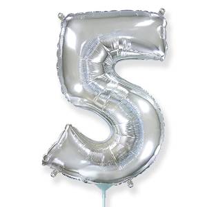 Цифра "5" Серебро 16"/ Flexmetal 1206-1113