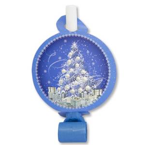 Язычок-гудок с карточкой "Зимняя сказка"  6 шт.