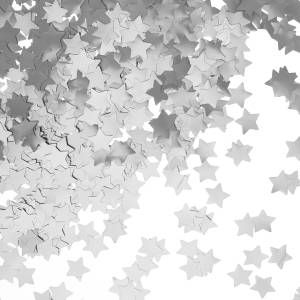 Конфетти фольга звезда "Серебро" хром 1,5 см 50 гр./6015354