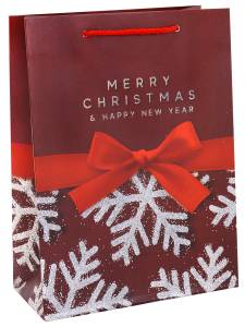 Пакет подарочный М/ПКП-2517 18*24*8,5 см с мат.ламинацией и глиттером