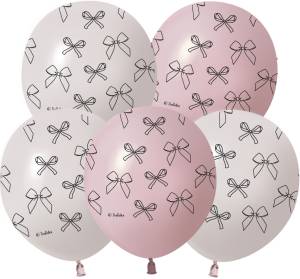 12" Бантики, ассорти пастель ретро (Китай 512)/ 25 шт 512-073