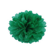 Помпон из бумаги 20 см (темно-зеленый)