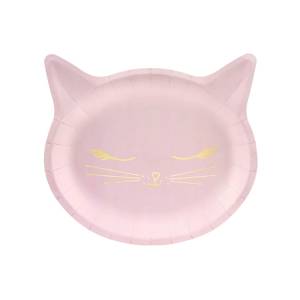 Тарелка "Кошка роз ф/принт" 22 см. 6 шт./1502-4023