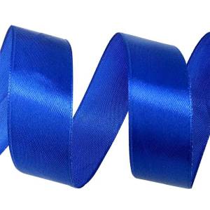 Лента атлас темно-синий 7 мм*22,85 м