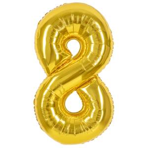 40" Цифра "8" Золото металлик / Китай 26488