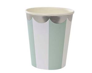 Стаканы Полоски мятные 260 мл / 6 шт. 1707363