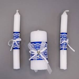 Свеча "Домашний очаг" Синий / М00804