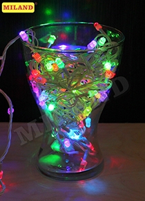 Гирлянда метражная 9м., 100 ламп,прозрачная нить, 8 режимов