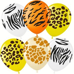 12" Сафари, ассорти пастель 25 шт.(Малайзия) 711603