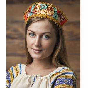 Кокошник "Вдохновение" 2016531 (на розовом)