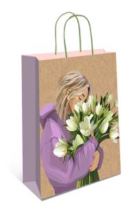 Пакет подарочный 26*32*12 см /  0396.581