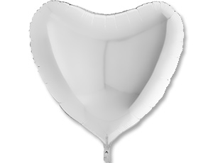 36" Сердце Белое пастель (Grabo)/1204-0496/36018WH-Р