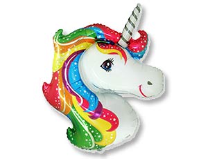 Единорог радужный голова /Flexmetal 1207-3059