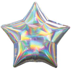 Звезда Серебро Перламутр 18" (Анаграм) /3927002