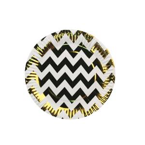 Тарелки "Зигзаг золотой" 18 см. 6 шт.