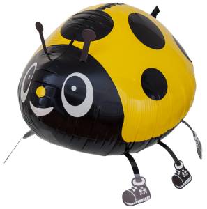 3D Божья коровка, желтая (ходячий шар) / Китай R322YP