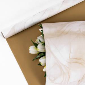 Пленка матовая "Водная гладь" латте 57 см*10 м. / УТ-88050259