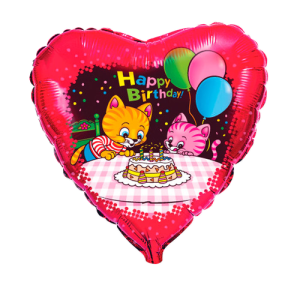 18" НВ Котята с тортом (Flexmetal)/1202-0380