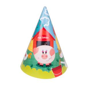 Колпак "Забавная ферма" 6 шт.